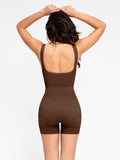 Popilush® Seamless Ribbed V-Neck Shapewear Romper