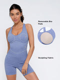 Popilush® The Shapewear Romper Seamless Sport Crossback