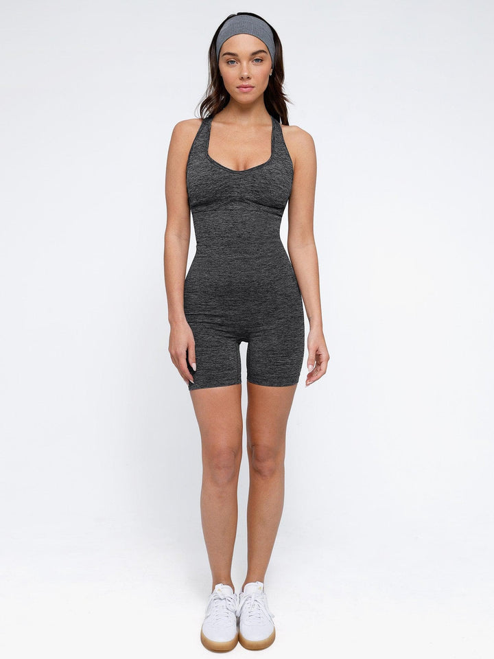 Popilush® The Shapewear Romper Seamless Sport Crossback