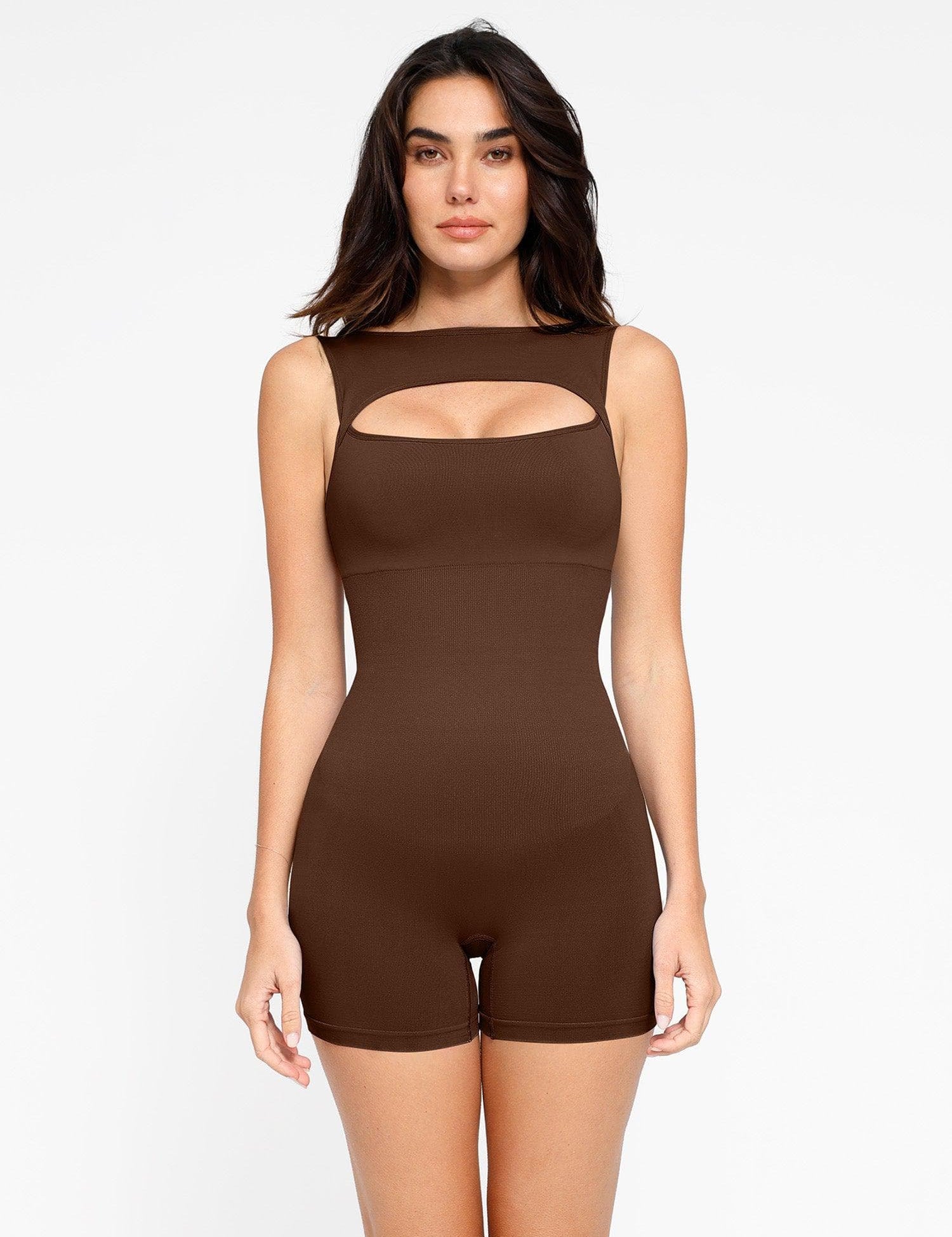 Popilush® Seamless Tummy Control Cut-Out Romper