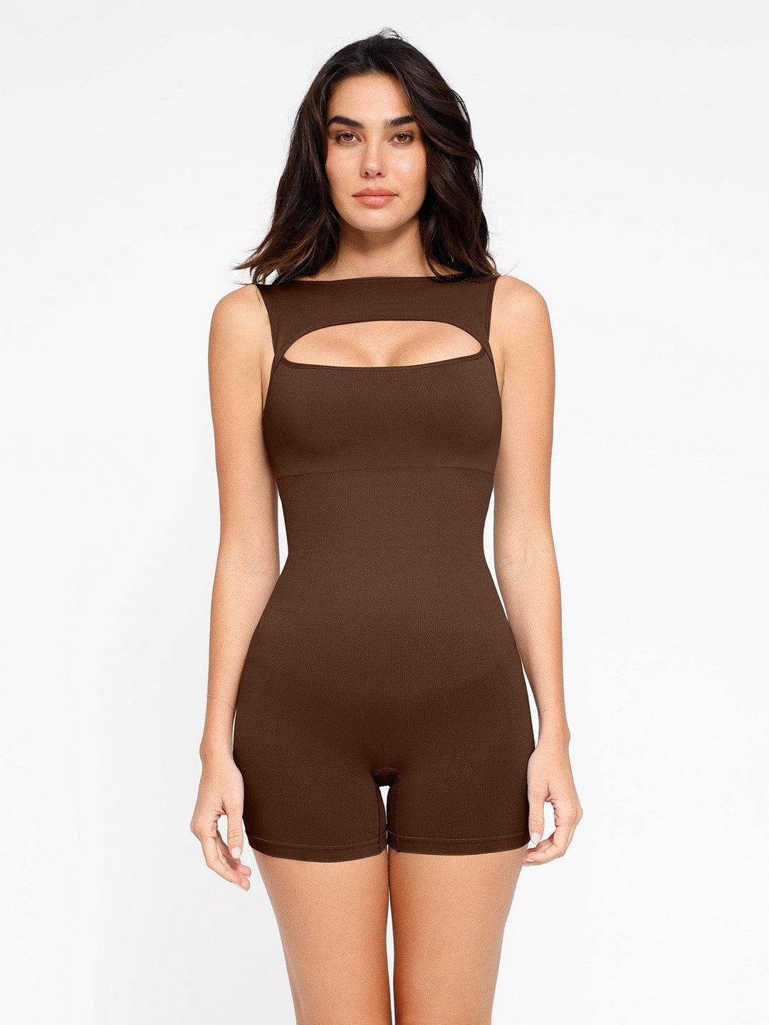 Popilush® Seamless Tummy Control Cut-Out Romper