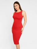 Popilush® Built-In Shapewear Hidden Zipper Sleeveless Dress