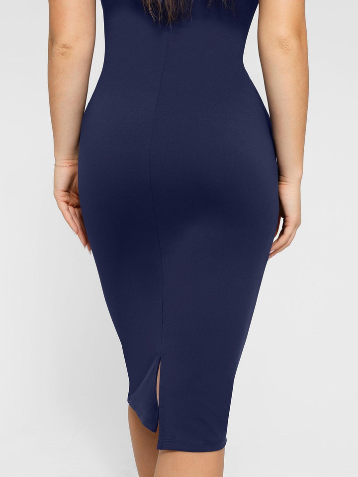 Popilush® Built-In Shapewear Hidden Zipper Sleeveless Dress