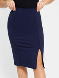 Popilush® Built-In Shapewear Split Midi Skirt