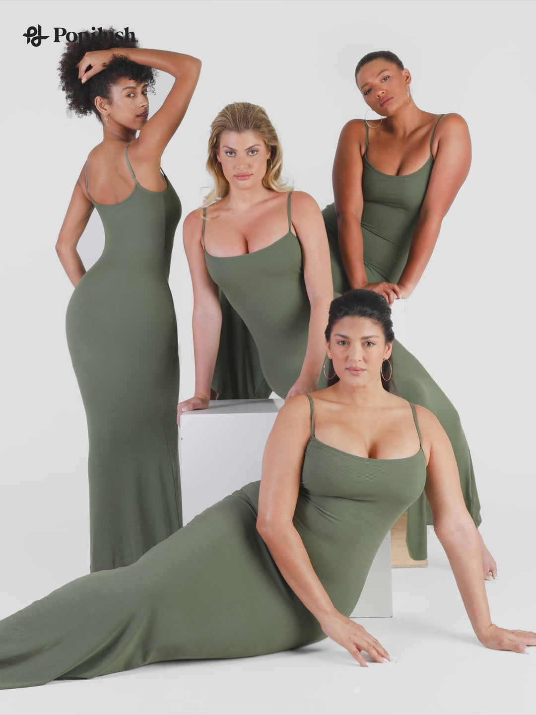 Shapewear Modal Slimming Maxi Slip Dress