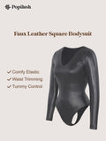 Shapewear Leather Sculpting Bodysuit or Skirt or Legging