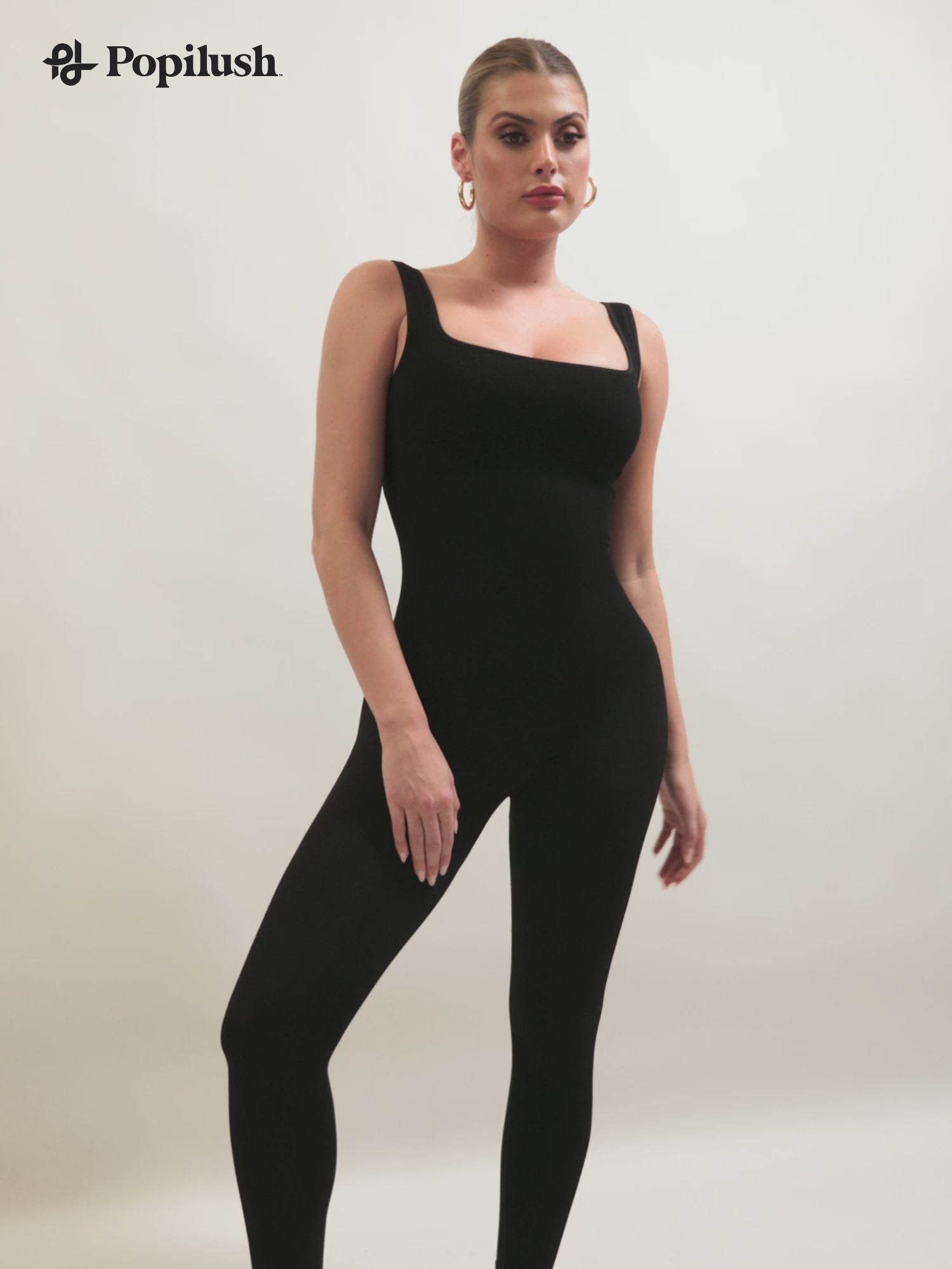 The Shapewear Jumpsuit Seamless Square Neck One Piece Sport